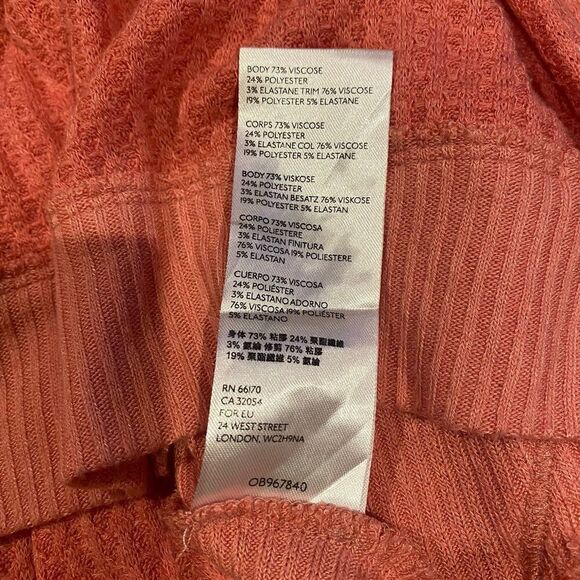 Free People We The Free Womens Santa Clara Thermal V Neck Top Size Medium - Picture 9 of 9